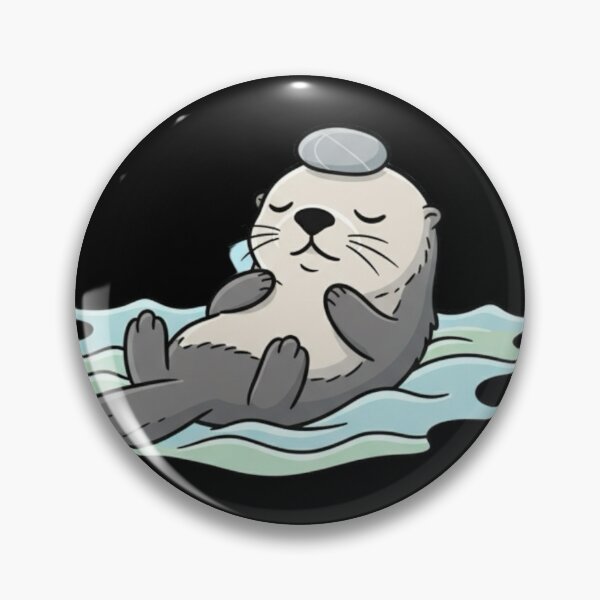 Item preview, Existential Crisis Otter  | Deep Thought Sea Otter Vector  designed and sold by Whisky1111.