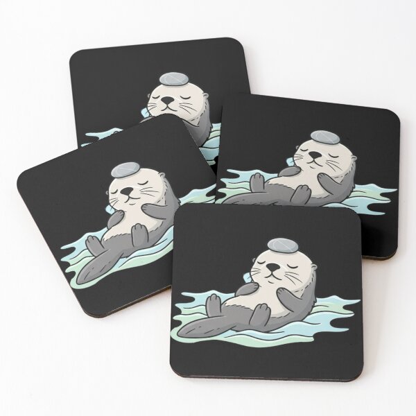 Item preview, Existential Crisis Otter  | Deep Thought Sea Otter Vector  designed and sold by Whisky1111.