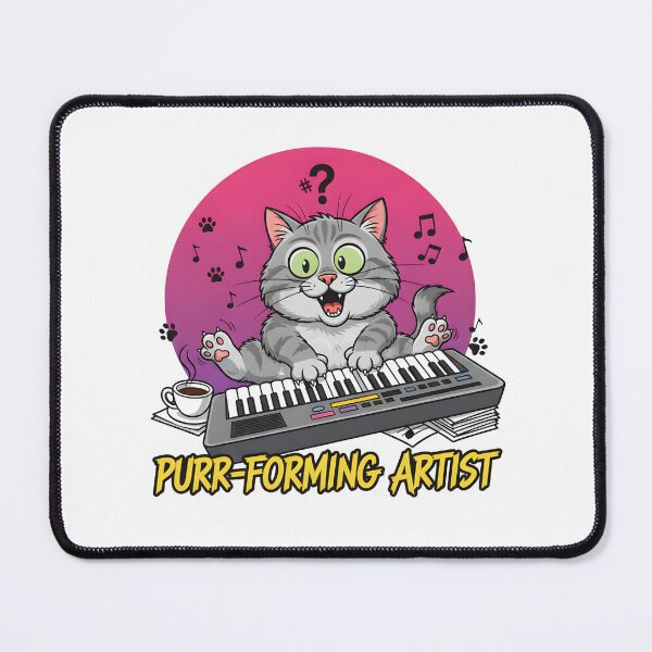 Item preview, Purr-forming Artist Cat Keyboard Player Funny Music Lover Gift designed and sold by NewYorkColours.