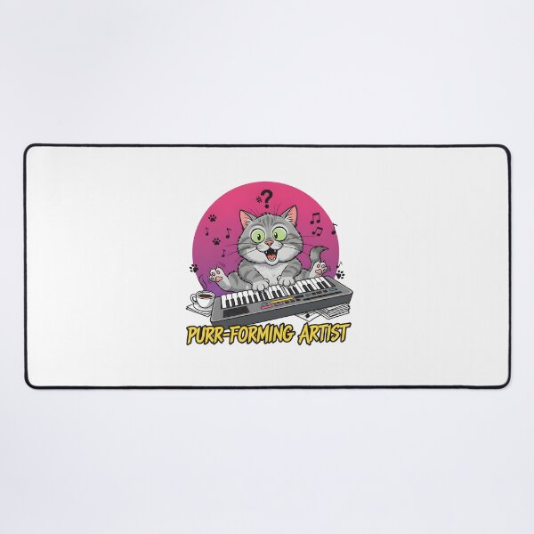 Item preview, Purr-forming Artist Cat Keyboard Player Funny Music Lover Gift designed and sold by NewYorkColours.