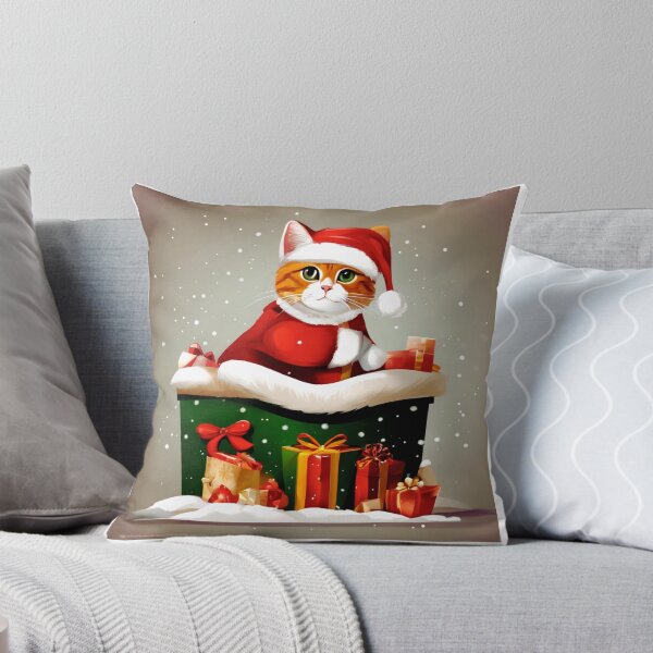 Item preview, Cat as Santa designed and sold by Zofia Sosnecka.