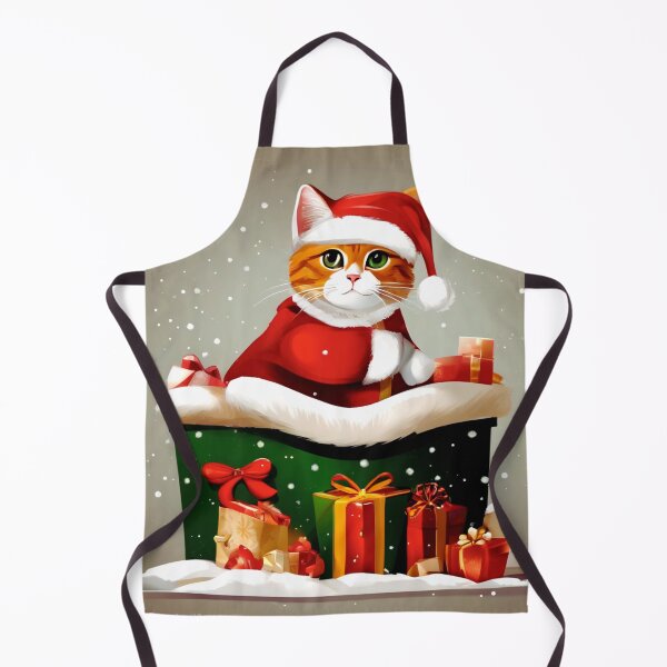 Item preview, Cat as Santa designed and sold by Zofia Sosnecka.