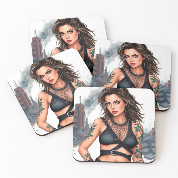 Item preview, Apocalypse soldier girl illustration designed and sold by Vintage Designs +.