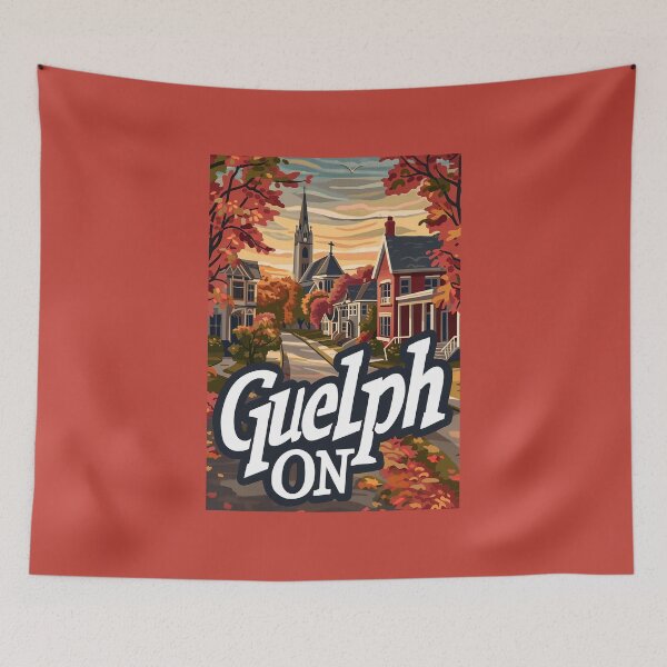 Item preview, Guelph ON Autumn Street Scene Travel Ontario Canada Canadian City designed and sold by meganohm.