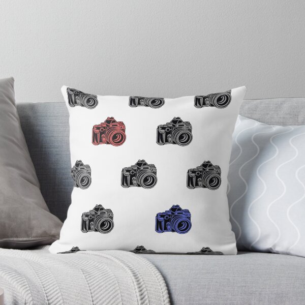 Item preview, Multi Camera Pattern Black, Red, Blue designed and sold by qlobba.