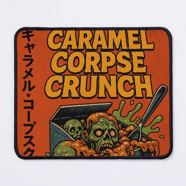 Item preview, Caramel Corpse Crunch – Undead Breakfast Horror Tee designed and sold by DreamCraze.