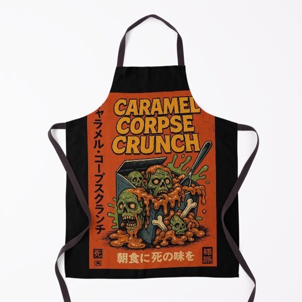 Item preview, Caramel Corpse Crunch – Undead Breakfast Horror Tee designed and sold by DreamCraze.