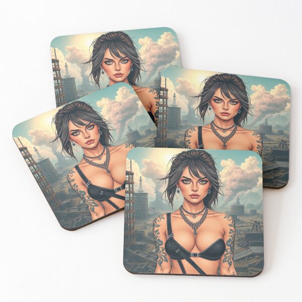 Item preview, Apocalypse soldier girl illustration designed and sold by Vintage Designs +.