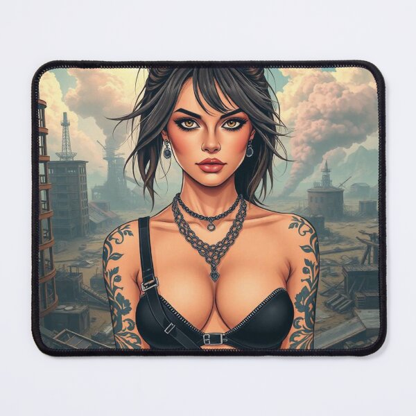Item preview, Apocalypse soldier girl illustration designed and sold by Vintage Designs +.