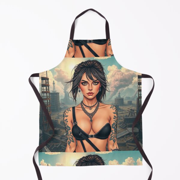 Item preview, Apocalypse soldier girl illustration designed and sold by Vintage Designs +.