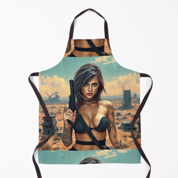 Item preview, Apocalypse soldier girl illustration designed and sold by Vintage Designs +.