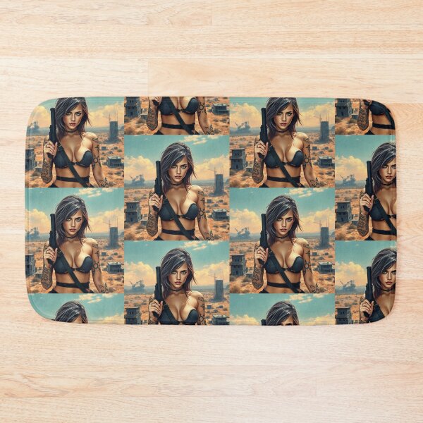 Item preview,  Apocalypse soldier girl illustration designed and sold by Vintage Designs +.