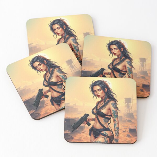 Item preview,   Apocalypse soldier girl illustration designed and sold by Vintage Designs +.