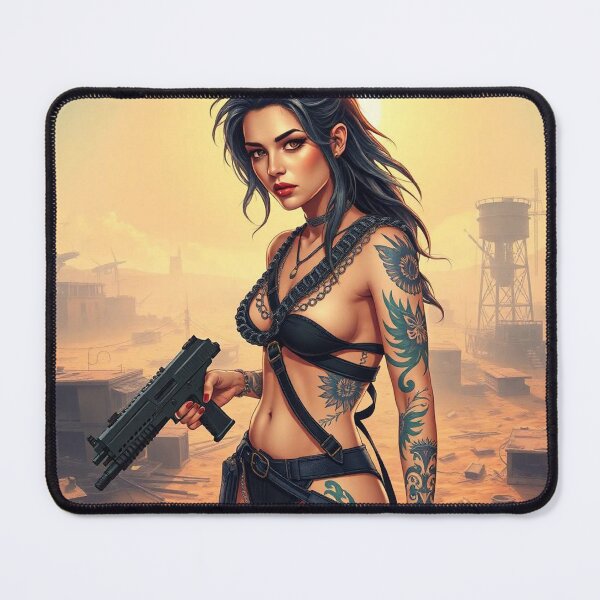 Item preview, Apocalypse soldier girl illustration designed and sold by Vintage Designs +.