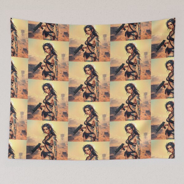 Item preview,   Apocalypse soldier girl illustration designed and sold by Vintage Designs +.