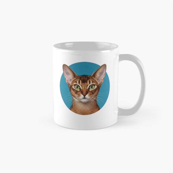 Item preview, Abyssinian Cat Green Eyes Feline Art designed and sold by k3rstman1.
