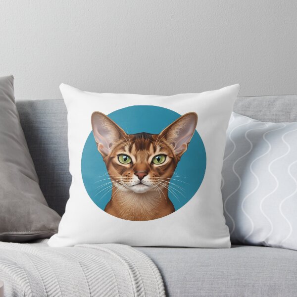 Item preview, Abyssinian Cat Green Eyes Feline Art designed and sold by k3rstman1.