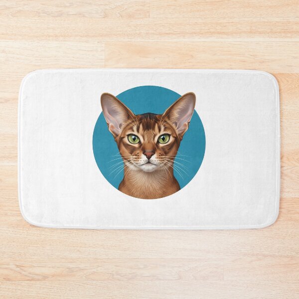 Item preview, Abyssinian Cat Green Eyes Feline Art designed and sold by k3rstman1.