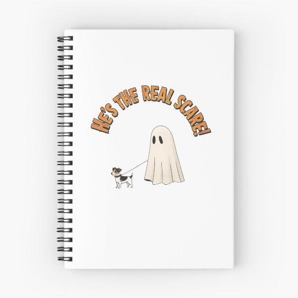 Item preview, He's The Real Scare! - Dog & Ghost Halloween designed and sold by Przecinak.