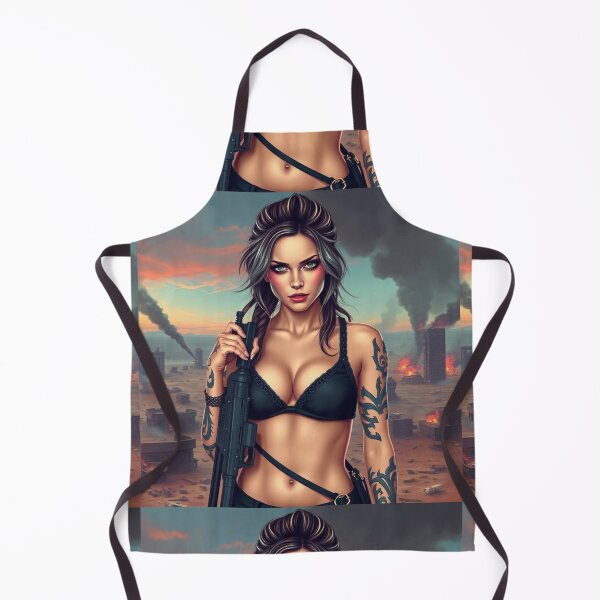 Item preview, Apocalypse soldier girl illustration designed and sold by Vintage Designs +.