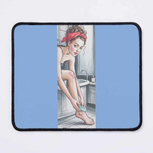 Item preview, Vintage Pinup Bath Scene Artwork Png By Merch, Limited Edition designed and sold by COOPERFRINK.
