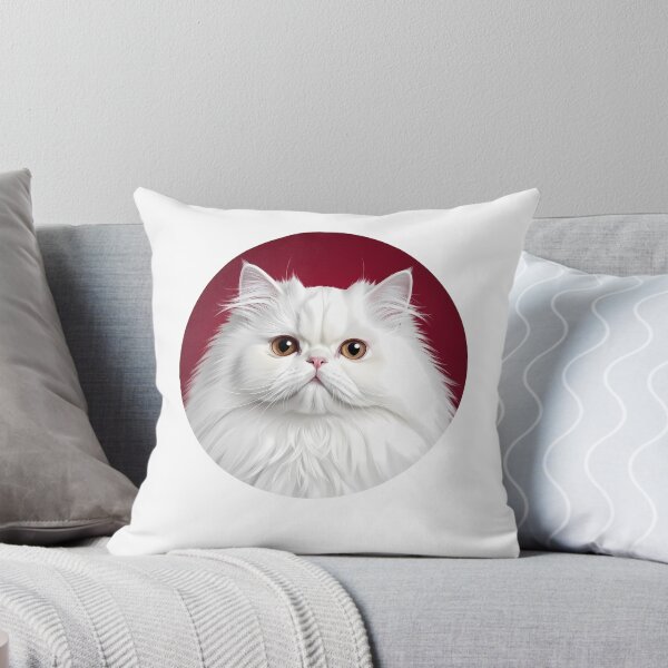 Item preview, White Persian Cat Fluffy Feline Pet designed and sold by k3rstman1.