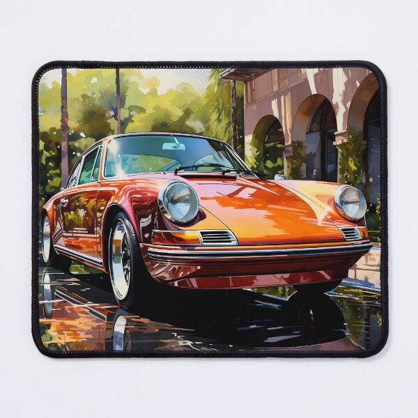 Item preview, Timeless Sports Car Displayed Beside Historic Luxury Mansion designed and sold by RevUpDesign.
