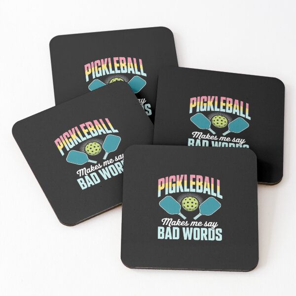 Item preview, Pickleball Makes Me Say Bad Words Paddleball Player  designed and sold by dainegilbert.