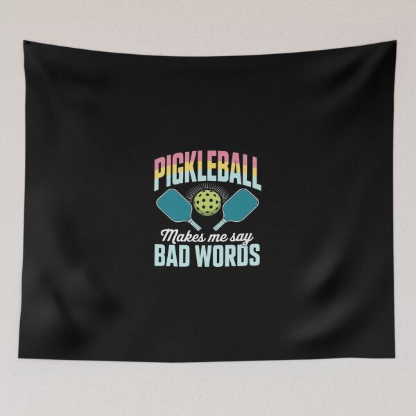 Item preview, Pickleball Makes Me Say Bad Words Paddleball Player  designed and sold by dainegilbert.