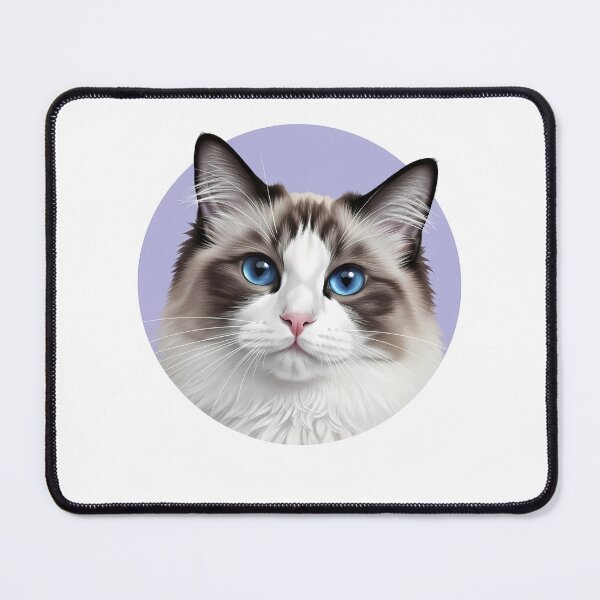 Item preview, Ragdoll Cat Blue Eyes Feline Portrait designed and sold by k3rstman1.