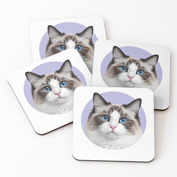 Item preview, Ragdoll Cat Blue Eyes Feline Portrait designed and sold by k3rstman1.