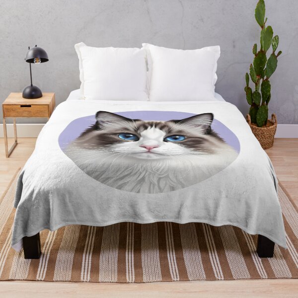 Item preview, Ragdoll Cat Blue Eyes Feline Portrait designed and sold by k3rstman1.