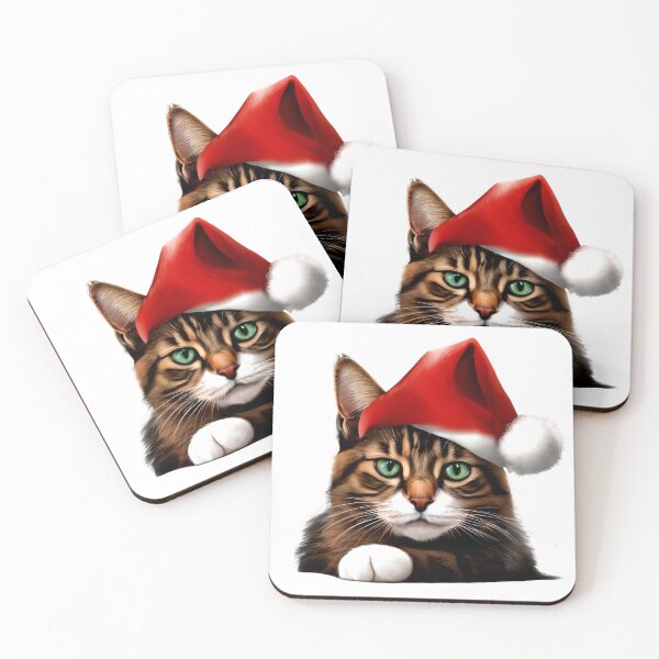 Item preview, Cat as Santa designed and sold by Zofia Sosnecka.