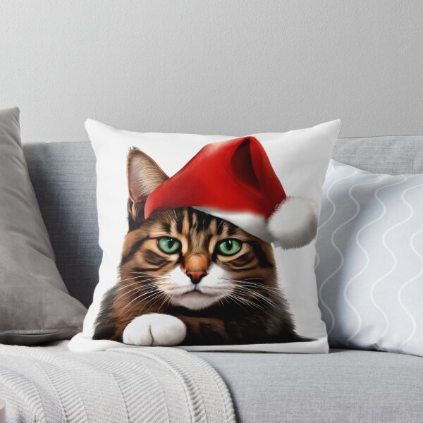 Item preview, Cat as Santa designed and sold by Zofia Sosnecka.