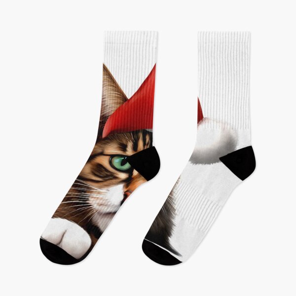 Item preview, Cat as Santa designed and sold by Zofia Sosnecka.
