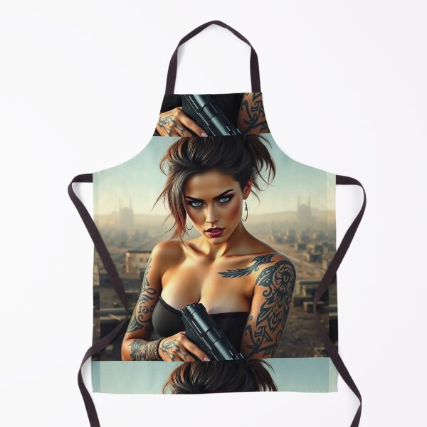 Item preview, Apocalypse soldier girl illustration designed and sold by Vintage Designs +.