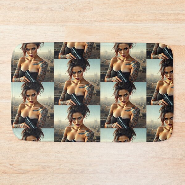 Item preview,  Apocalypse soldier girl illustration designed and sold by Vintage Designs +.