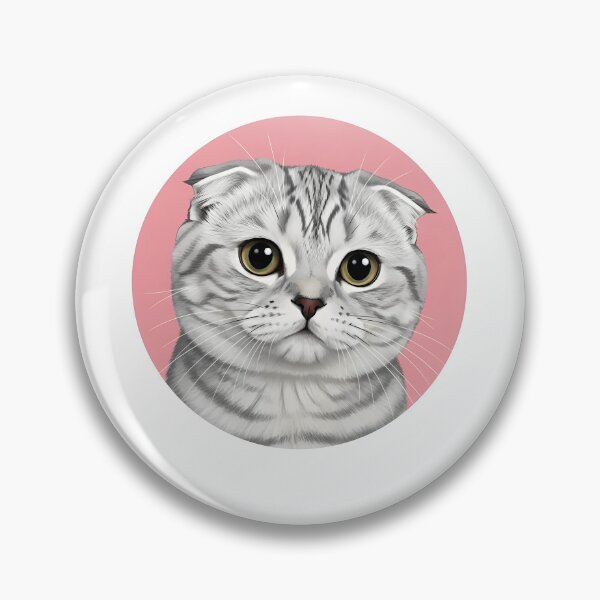 Item preview, Scottish Fold Cat Tabby Kitten Face designed and sold by k3rstman1.