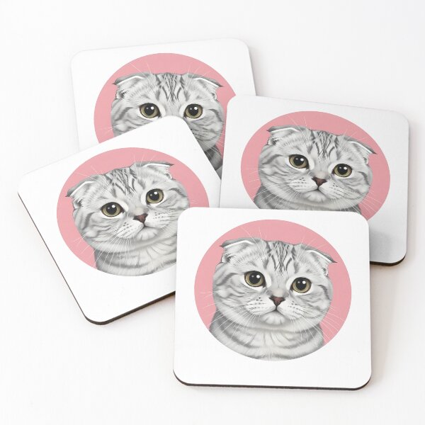 Item preview, Scottish Fold Cat Tabby Kitten Face designed and sold by k3rstman1.