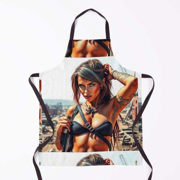 Item preview, Apocalypse soldier girl illustration designed and sold by Vintage Designs +.