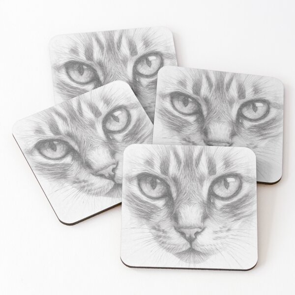 Item preview, Serene Cat designed and sold by Leon Woods Pencil Art.