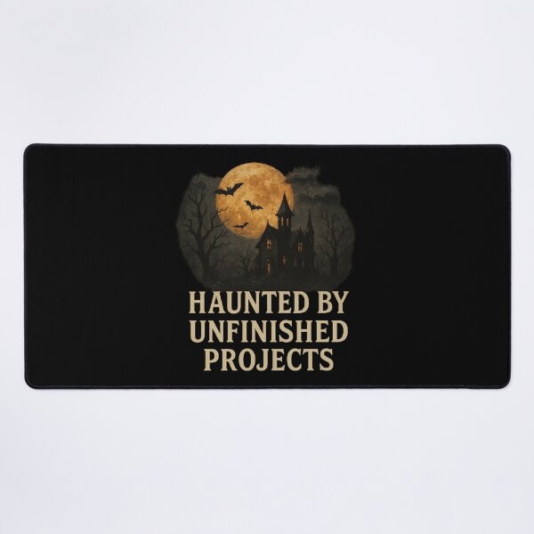 Item preview, Haunted by Unfinished Projects – Spooky Designers Halloween Artists Creators designed and sold by FunnyPics4You.
