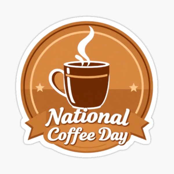 Item preview, National Coffee Day, Vintage  designed and sold by Thread&Fable.