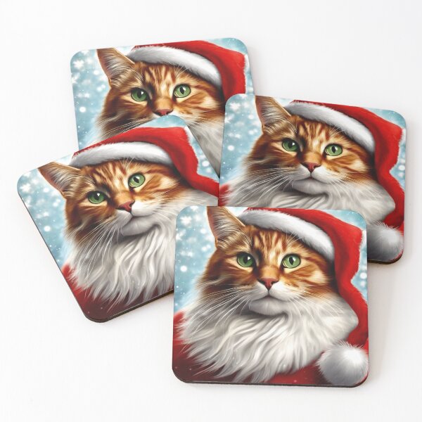 Item preview, Cat as Santa designed and sold by Zofia Sosnecka.