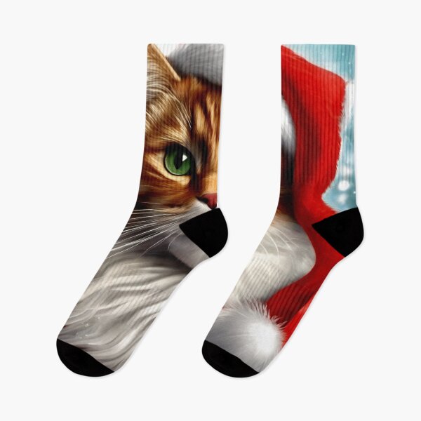 Item preview, Cat as Santa designed and sold by Zofia Sosnecka.