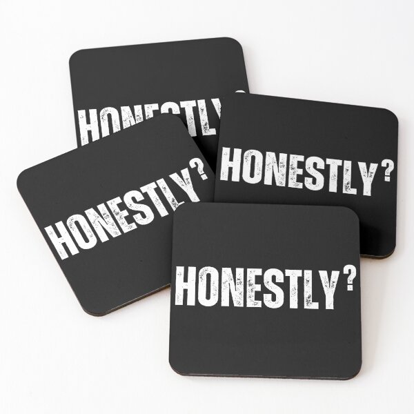 Item preview, Honestly? Worn Look White Letters designed and sold by GFamilyC.