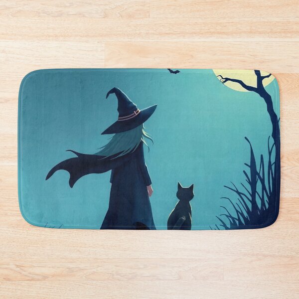 Item preview, Moonlit Witch and Her Cat designed and sold by ArtComixHaven.