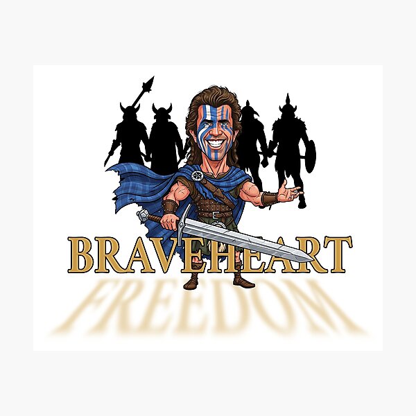 Item preview, Funny caricature Mel Gibson Braveheart Freedom designed and sold by vectorlove.