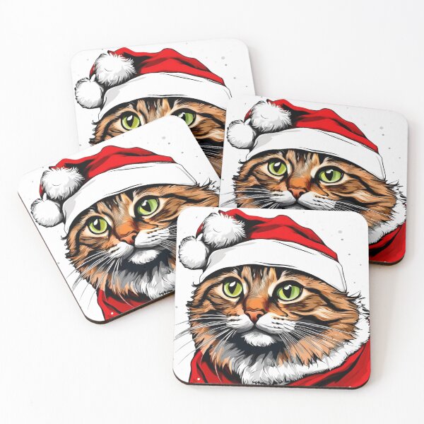 Item preview, Cat as Santa designed and sold by Zofia Sosnecka.