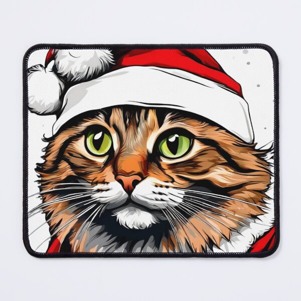 Item preview, Cat as Santa designed and sold by Zofia Sosnecka.